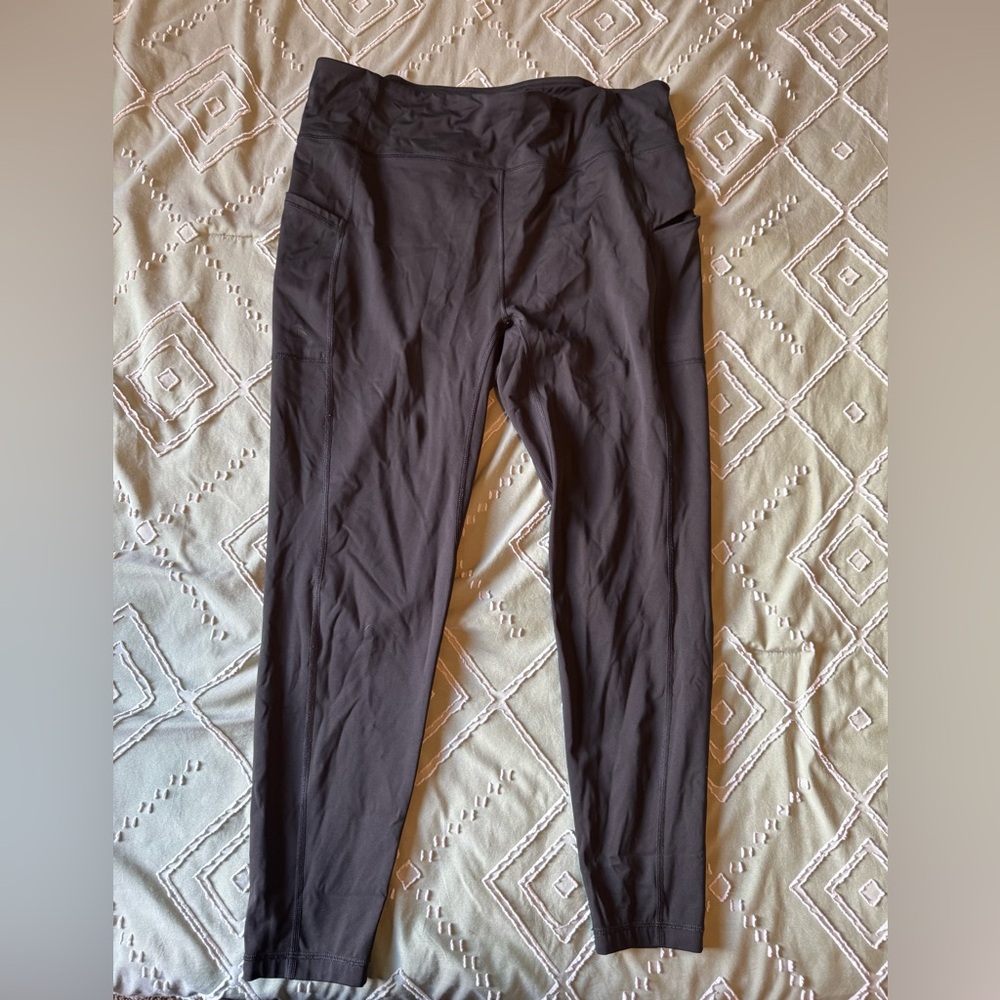Dark Gray Active Leggings with Side Pockets “Woods”